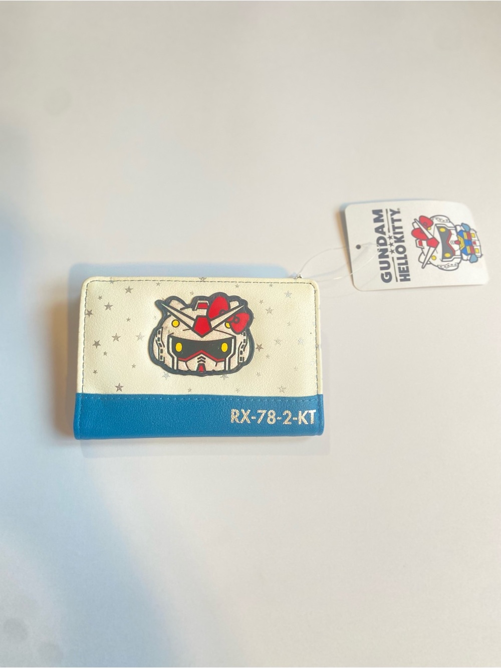 BNWT Gundam x Hello Kitty Card Holder - White & Blue